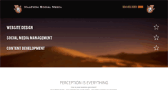 Desktop Screenshot of halcyonsocialmedia.com